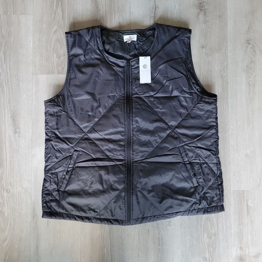 Women's L/XL Quilted Black Puffer Vest by Socialite